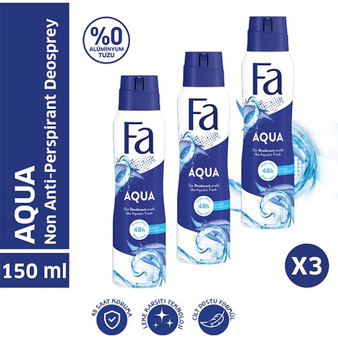 Fa Aqua Deosprey X 3 Adet