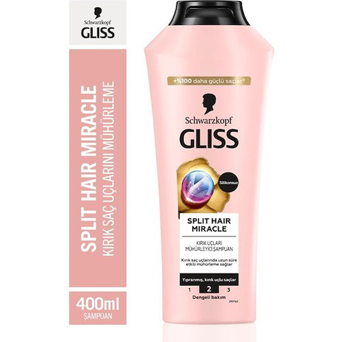 Gliss Split Hair Miracle Şampuan 400 Ml + Split Hair Miracle Saç Kremi 360 Ml