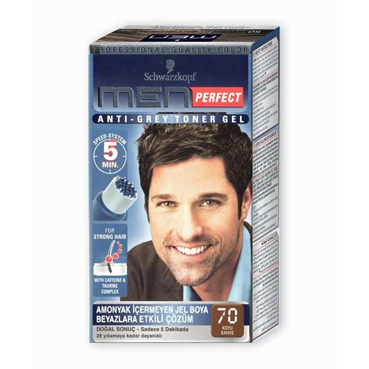 Schwarzkopf Men Perfect Erkek Saç Boyası no:70 Koyu Kahve