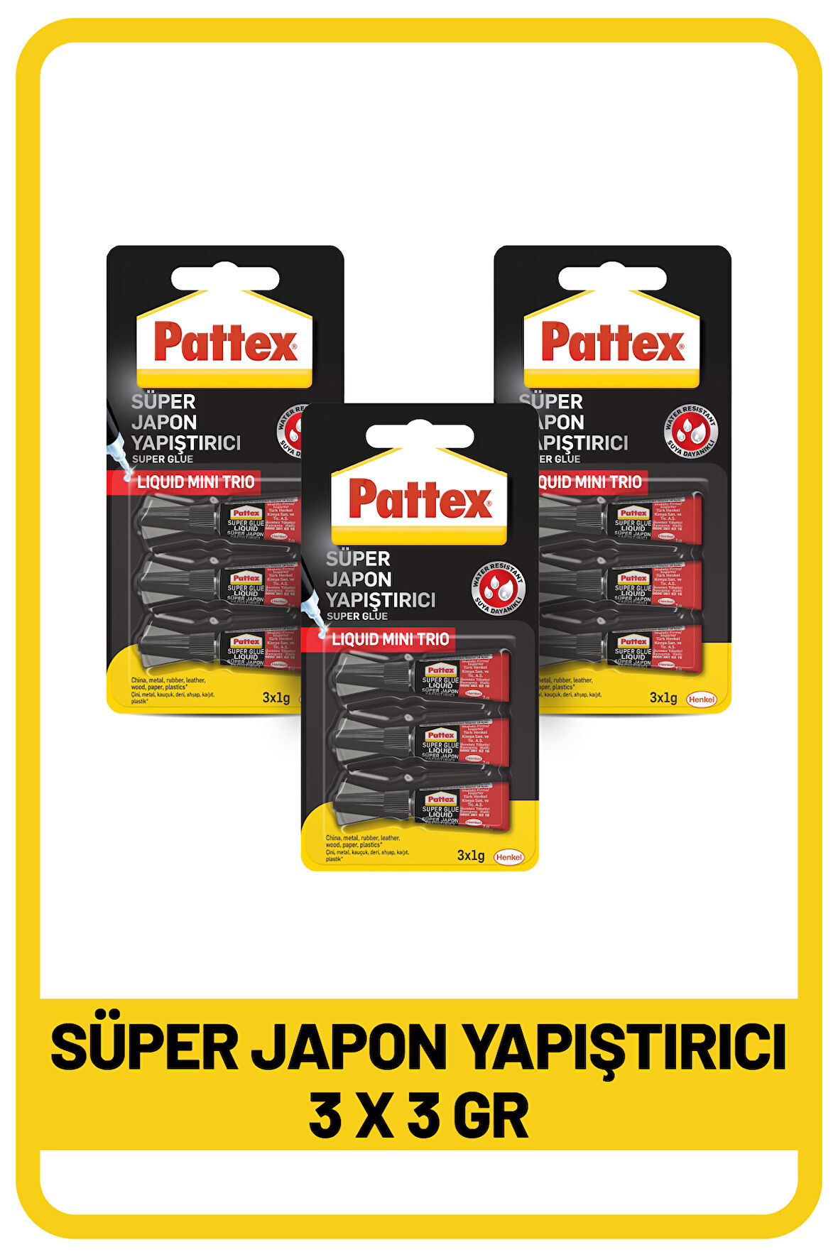 Pattex--Süper Japon 3 x 1g - 3’lü bundle