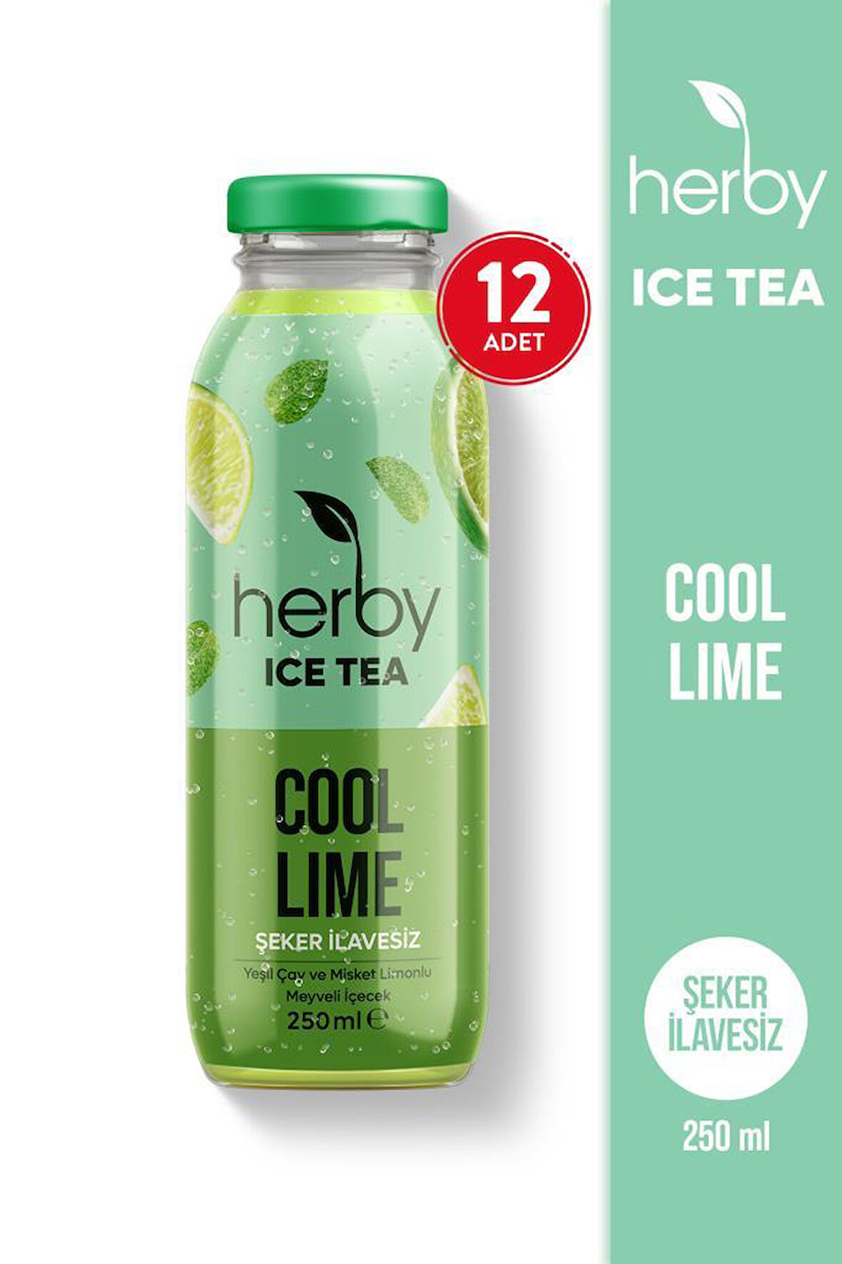 Ice Tea Cool Lime Soğuk Çay Şeker İlavesiz 250 ml x 12