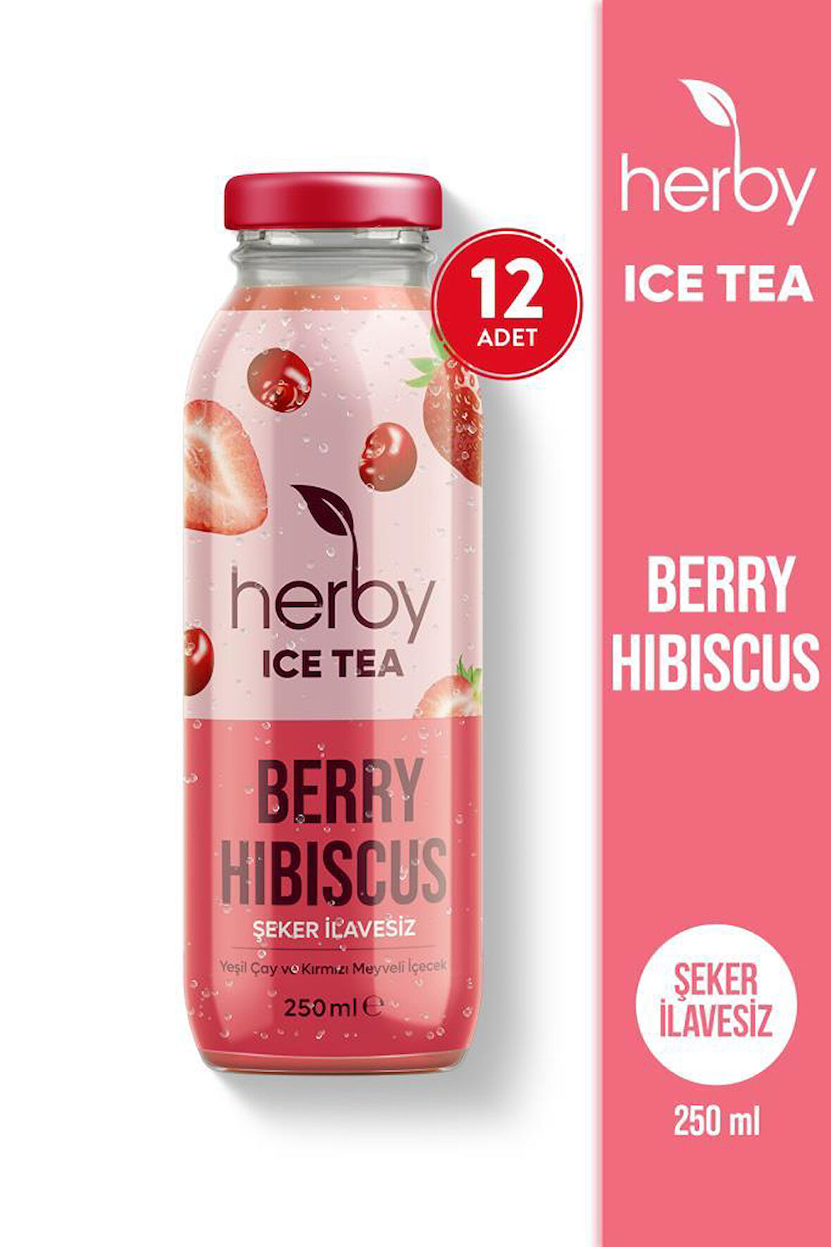 Ice Tea Berry Hibiscus Soğuk Çay Şeker İlavesiz 250 ml x 12