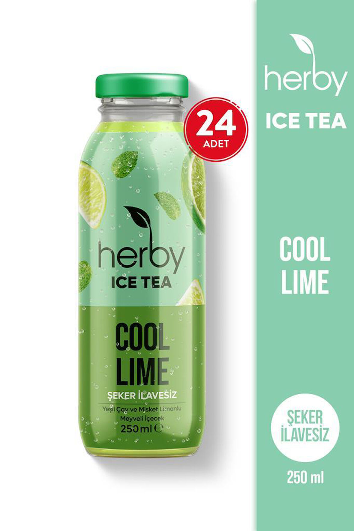 Ice Tea Cool Lime Soğuk Çay Şeker İlavesiz 250 ml x 24