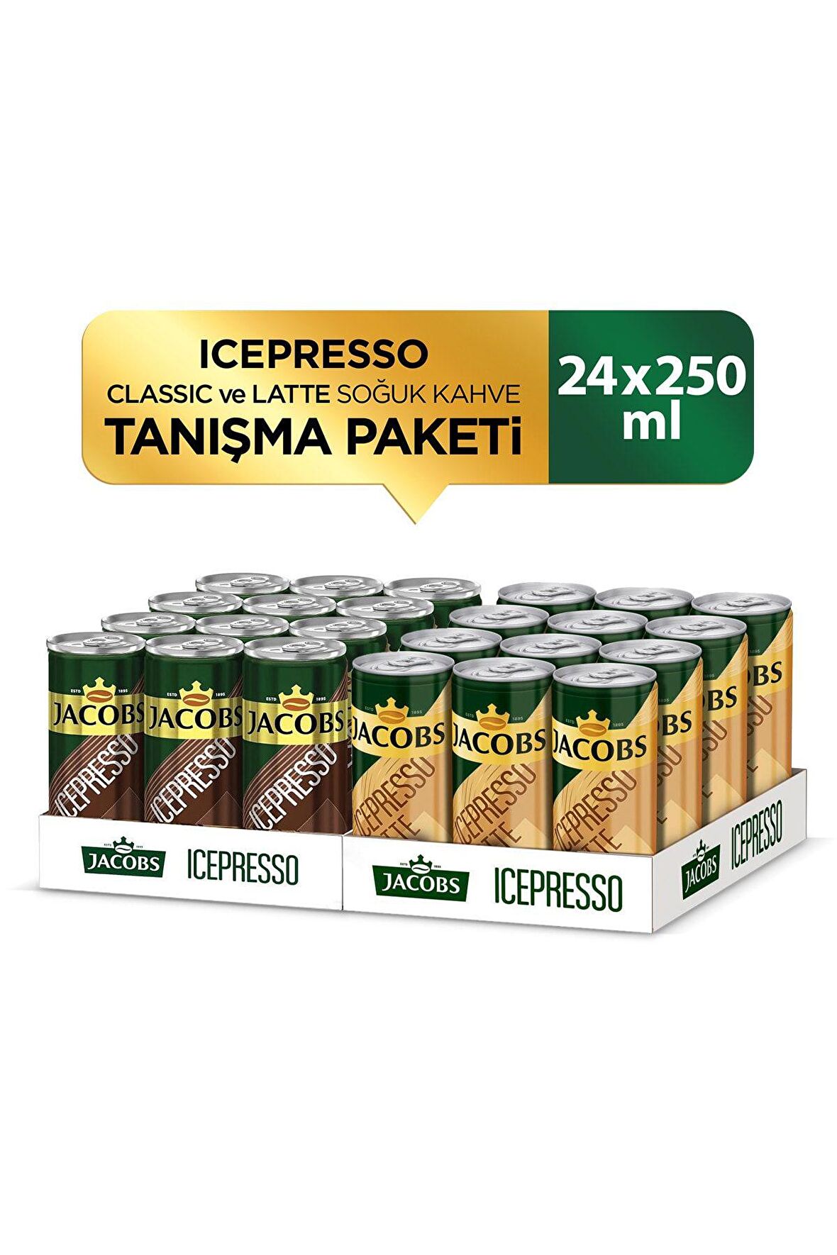 JACOBS ICEPRESSO LATTE SOĞUK KAHVE 250 ML x 24