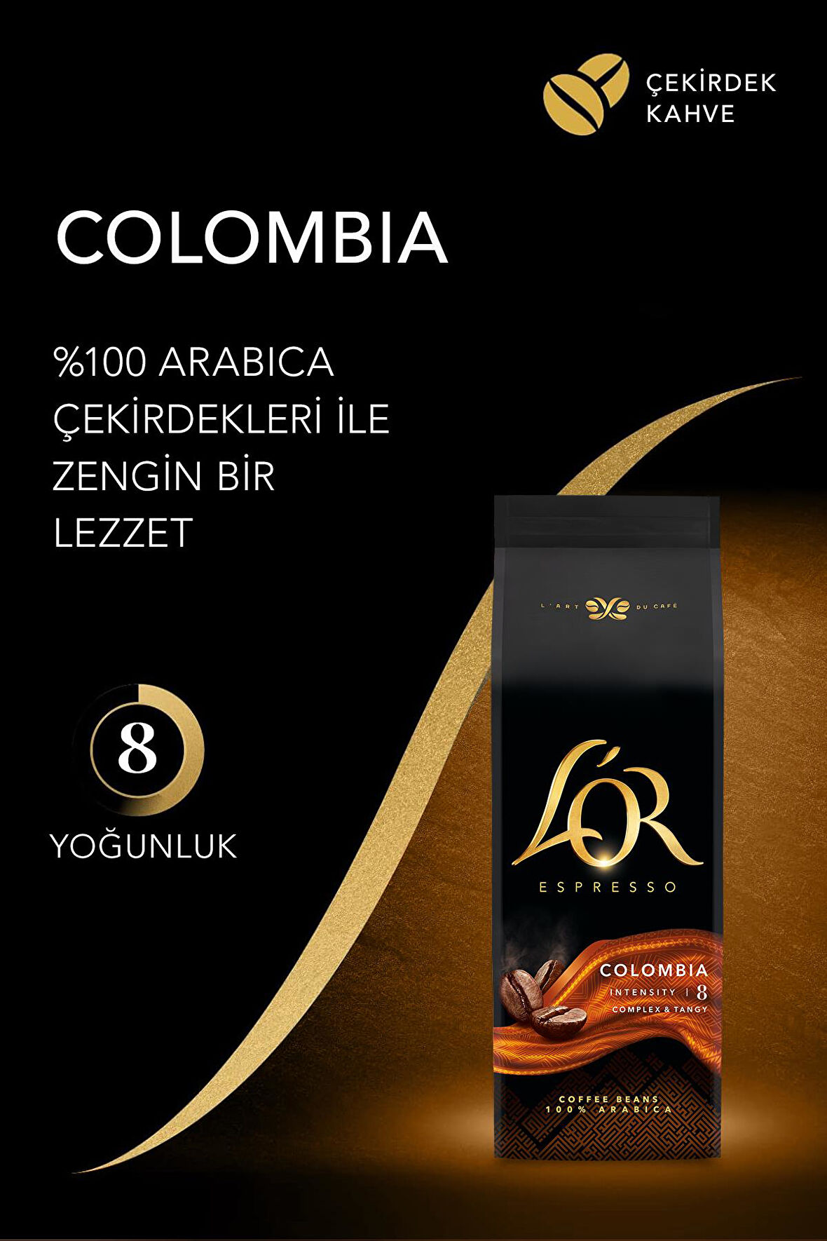 L'OR ESPRESSO COLOMBIA + L'OR CREMA ABSOLU CLASSIC ÇEKİRDEK KAHVE 1 KG