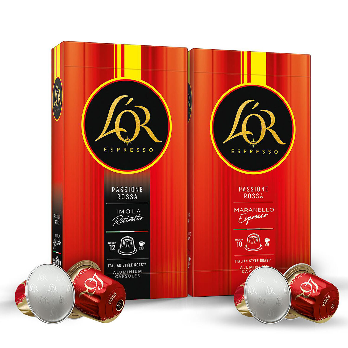L'or Imola Ristretto + L'or Maranello Espresso Nespresso Uyumlu Alüminyum Kapsül Kahve