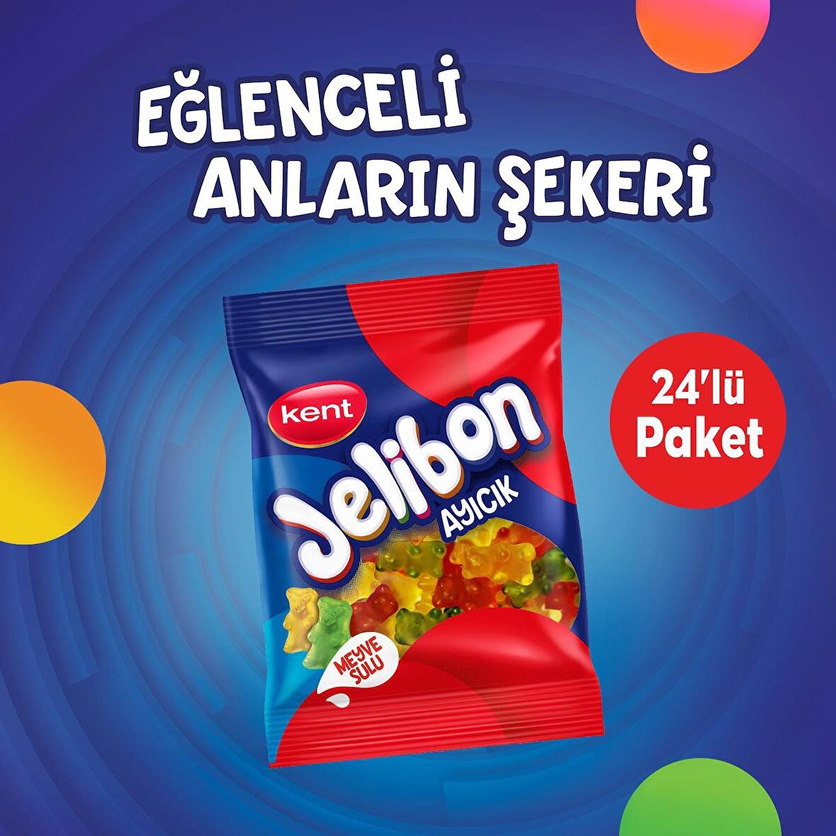 Ayıcık Meyve Sulu Şekerleme 80 gr - 24'lü Paket