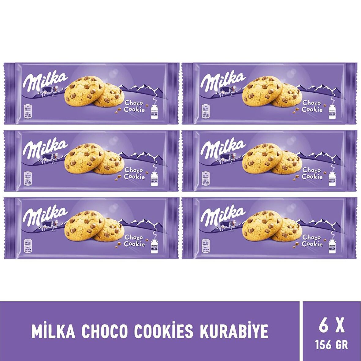 Milka Choco Cookies Kurabiye 168 gr - 6 Adet