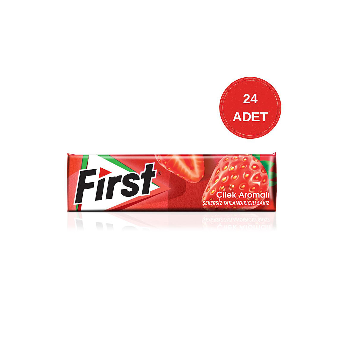 First 5S Çilek Aromalı Şekersiz Sakız - 24 Adet