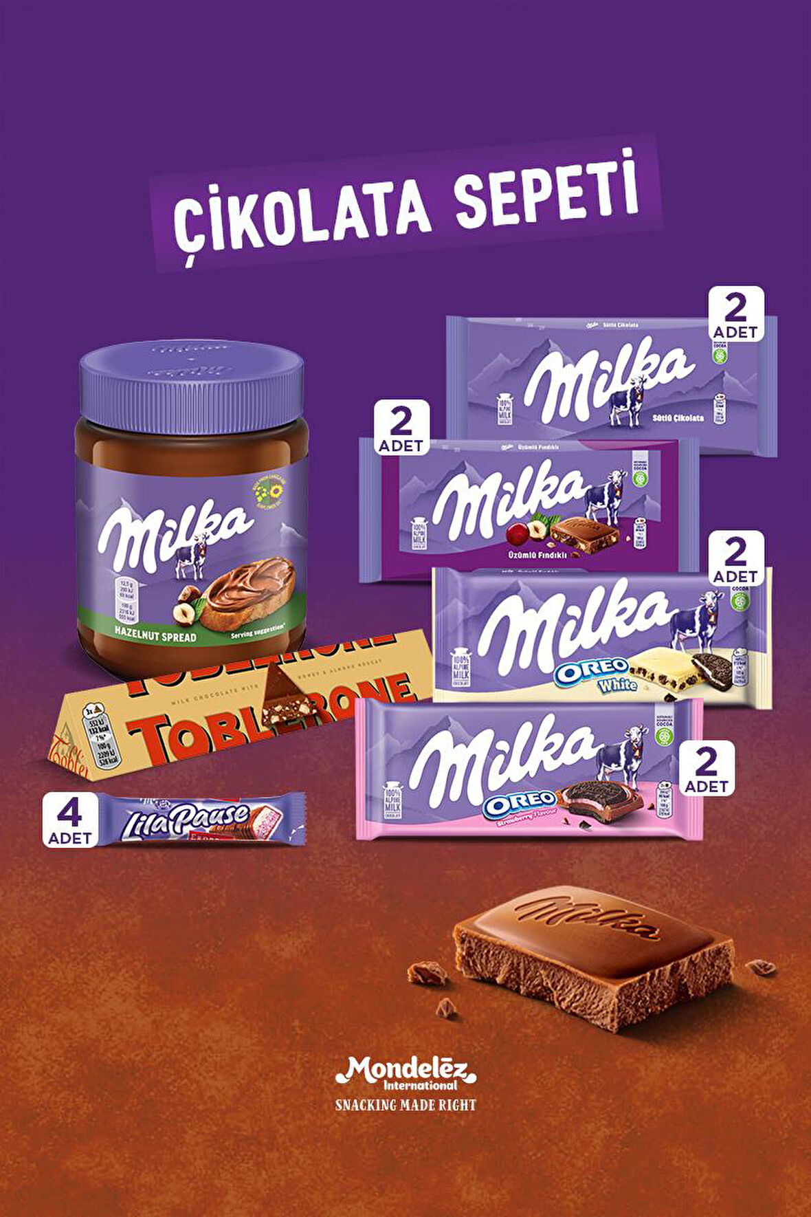 Çikolata Sepeti- (Çikolata-Sürülebilir Çikolata)