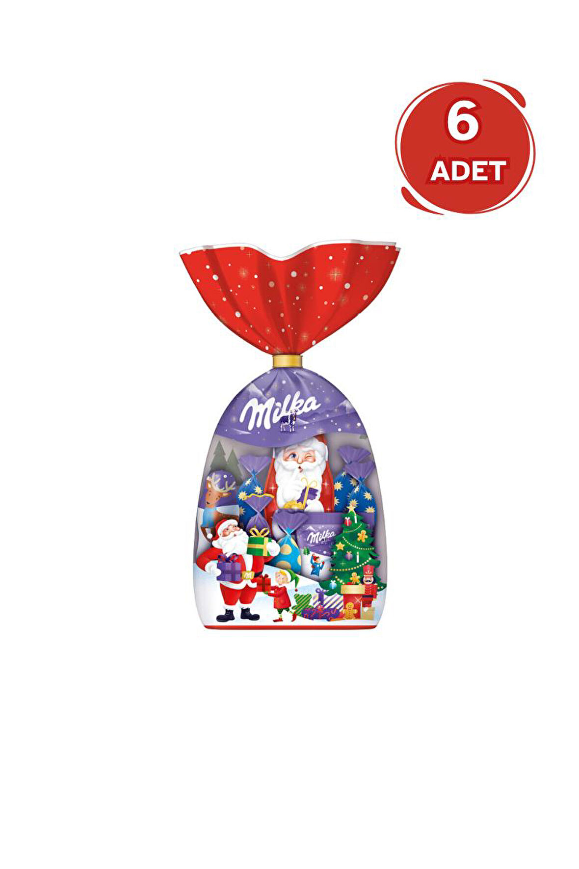 Milka Xmas Choco Mix Bag Yılbaşı Çikolatası 126G – 6 Adet
