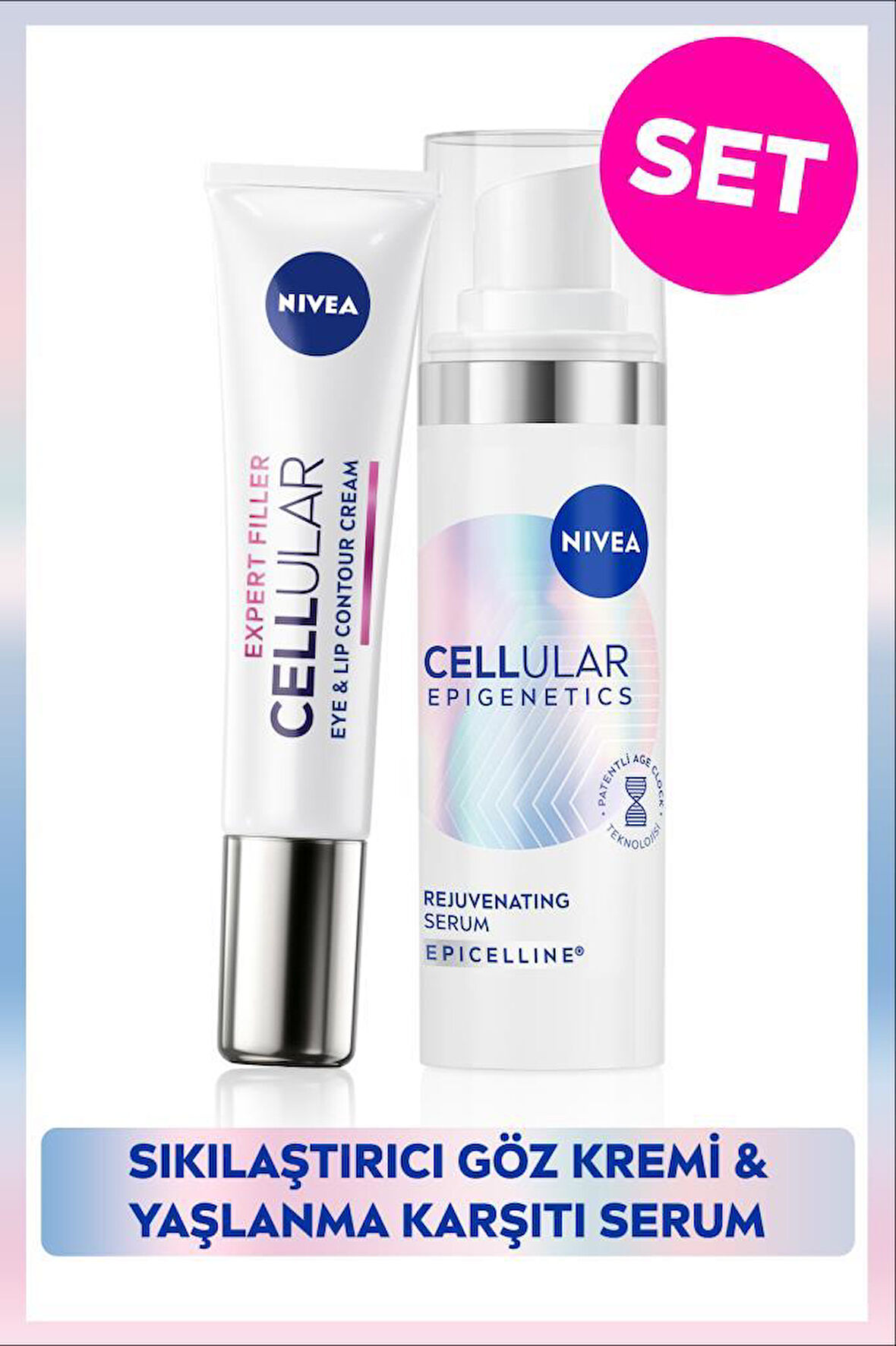 Cellular Epigenetics Rejuvenating Yaşlanma Karşıtı Serum 30ml ve Sıkılaştıcı Göz Bakım Kremi 15ml