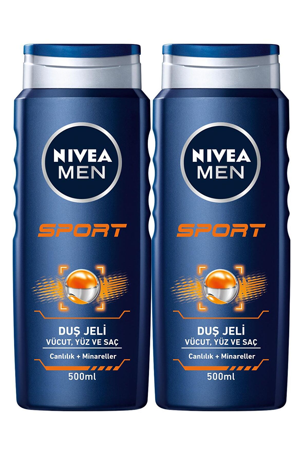 Nivea Men Sport Limon Aromalı Ferahlatıcı Tüm Ciltler İçin Duş Jeli 2 x 500 ml