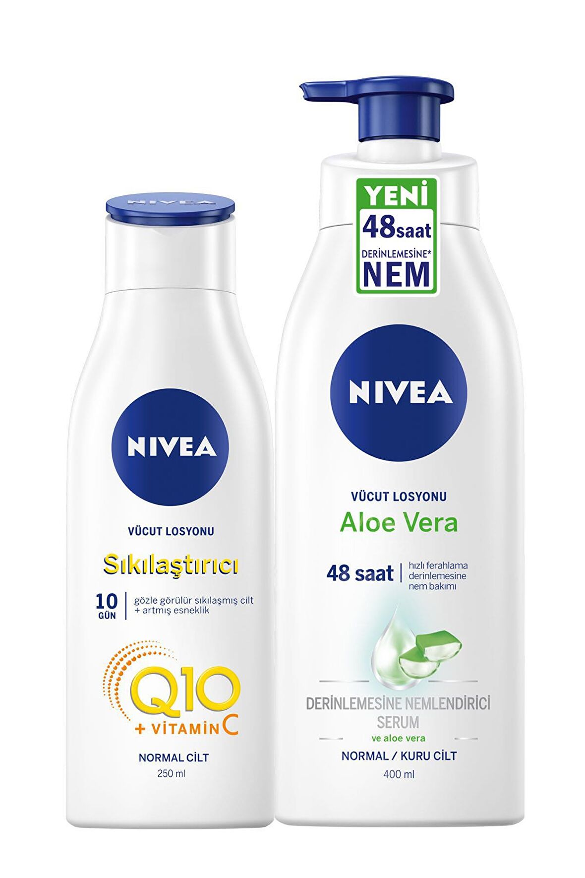 Nivea Q10 Sıkılaştırıcı Vücut Losyonu 250 Ml +Aloe Vera Pump Losyon