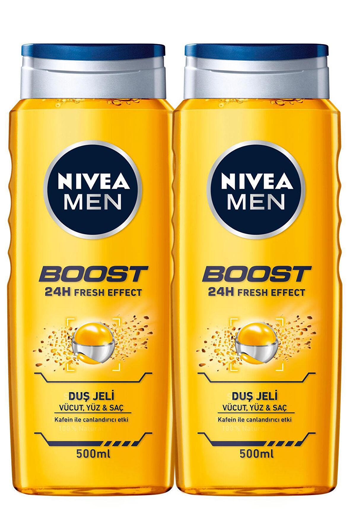 Nivea Men Boost Ferahlatıcı Canlandırıcı Anti Alerjik Tüm Ciltler İçin Duş Jeli 2 x 500 ml