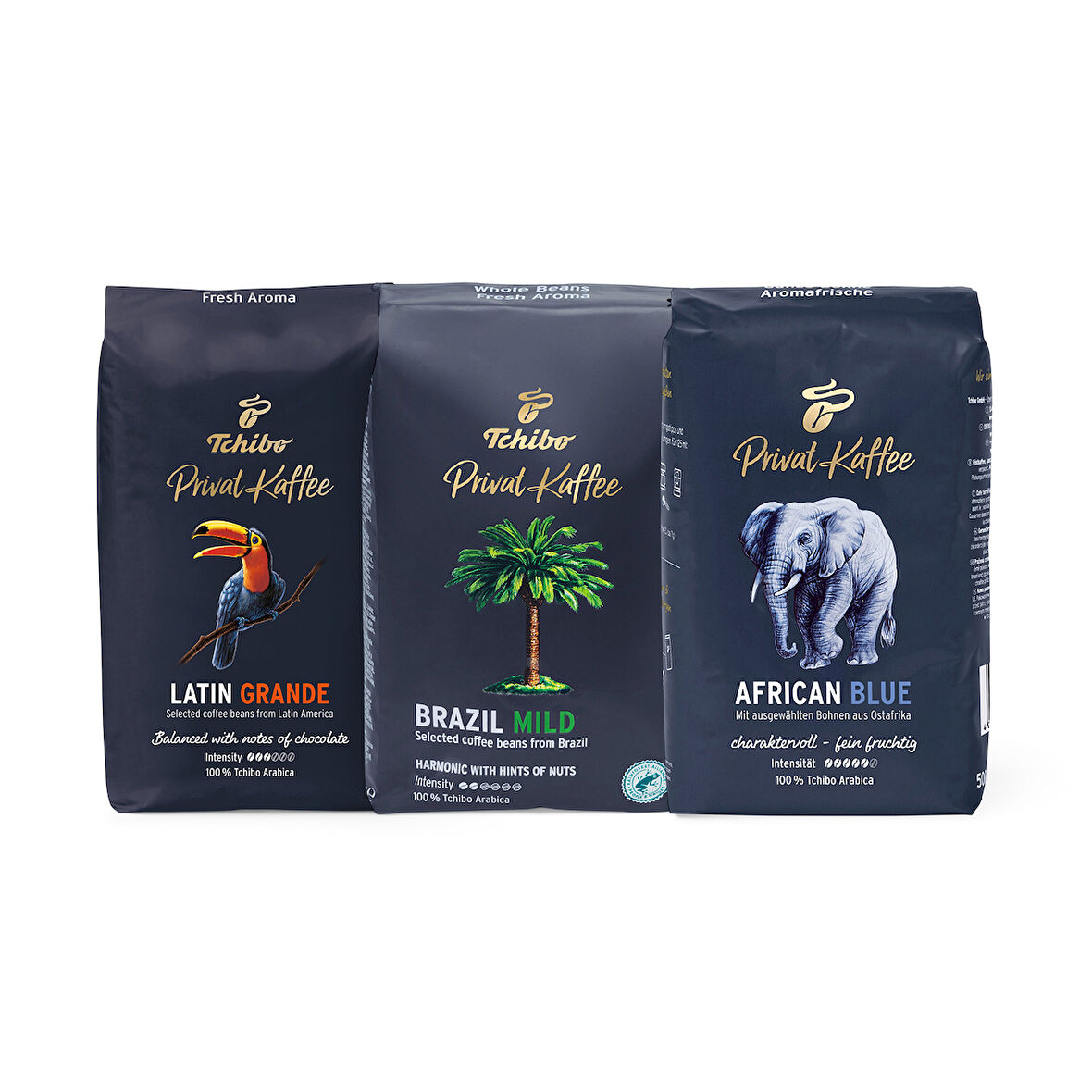 Tchibo Privat Kaffee Çekirdek Kahve Tanışma Paketi 3x500g