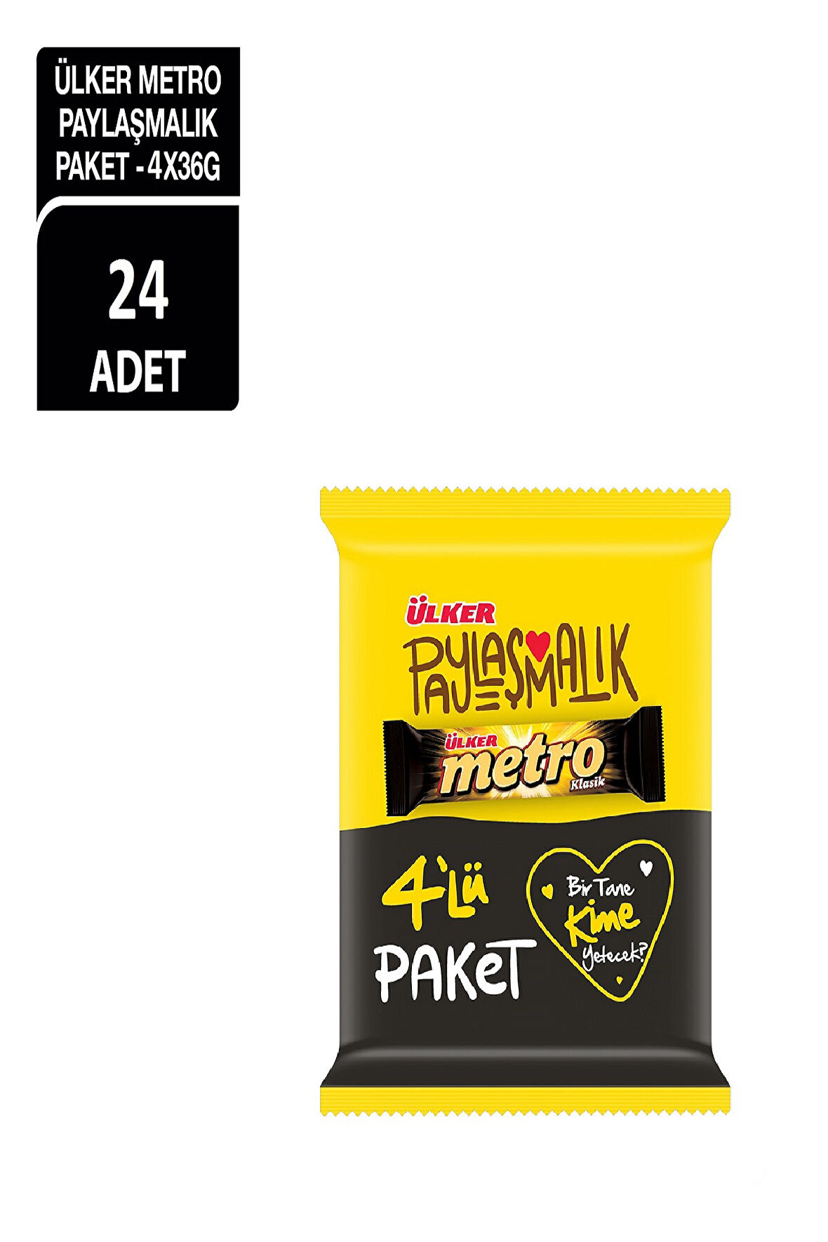 Ülker Metro Kaplamalı Bar 4x36 gr 24'lü