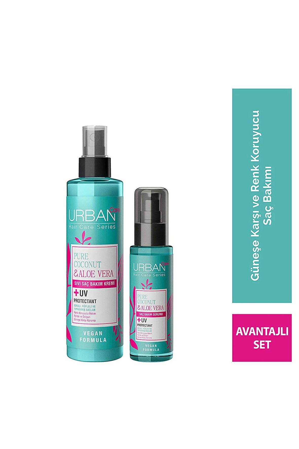 Urban Care Pure Coconut Boya Renk Koruyucu Sprey 200ml+Serum 2'li Set 