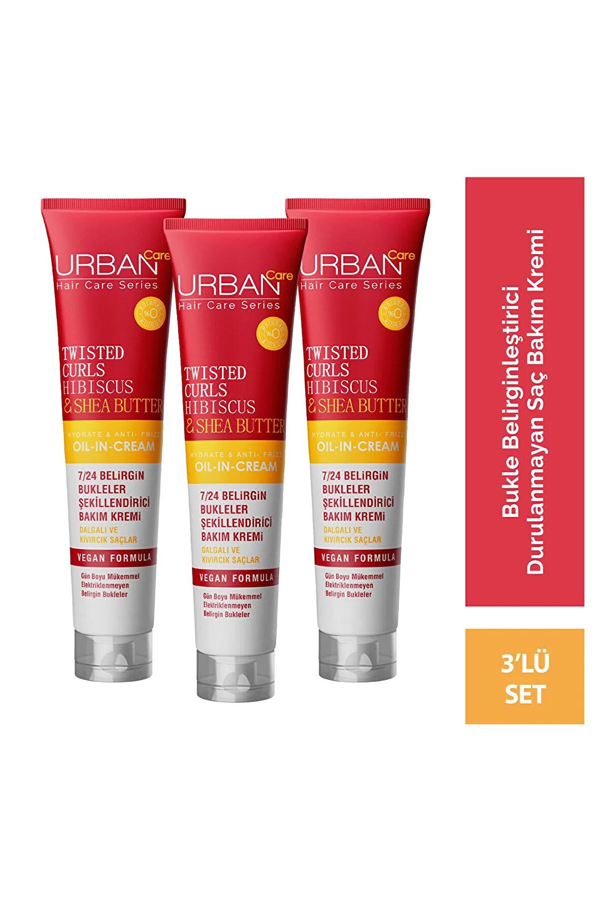 Urban Care Twisted Curls Bukle Belirginleştirici Kıvırcık Saçlar İçin Saç Kremi 3 x 175 ml