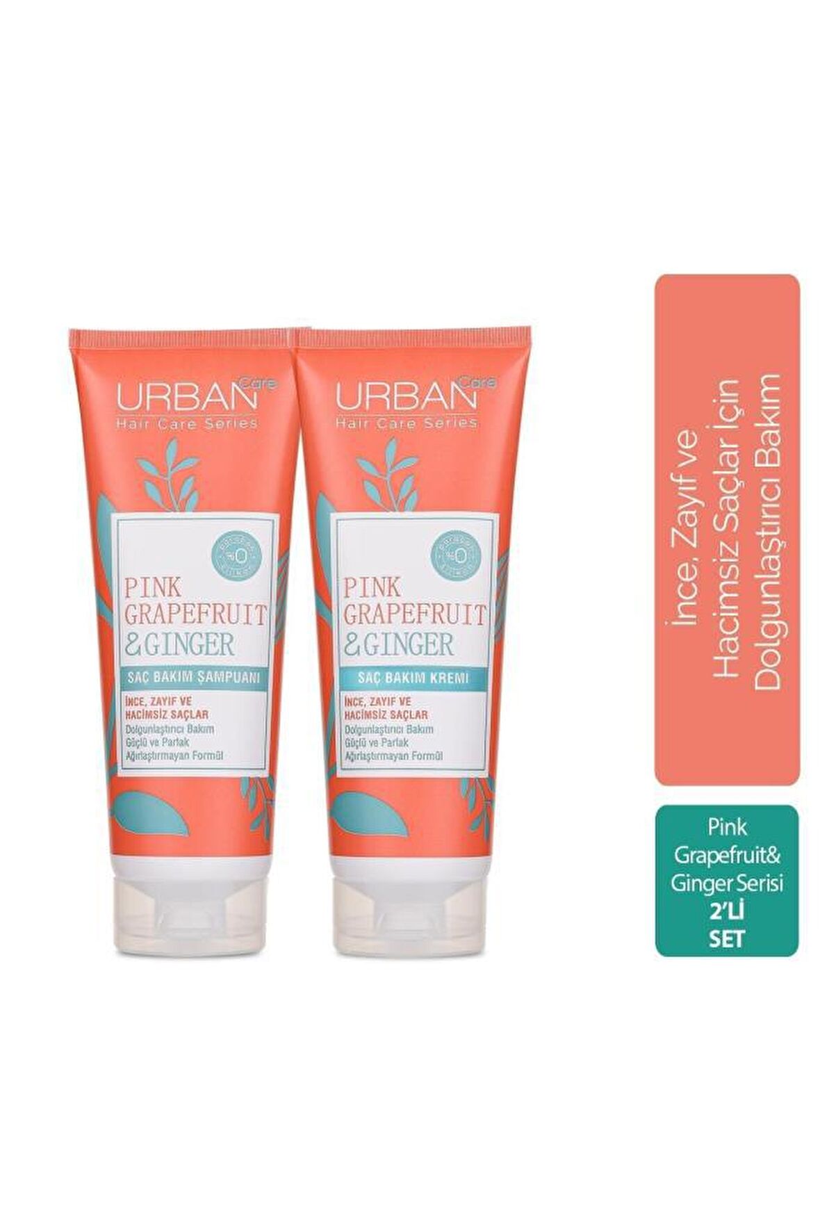 Urban Care Pink Grapefruit & Ginger Şampuan+Saç Krem 2'li Set