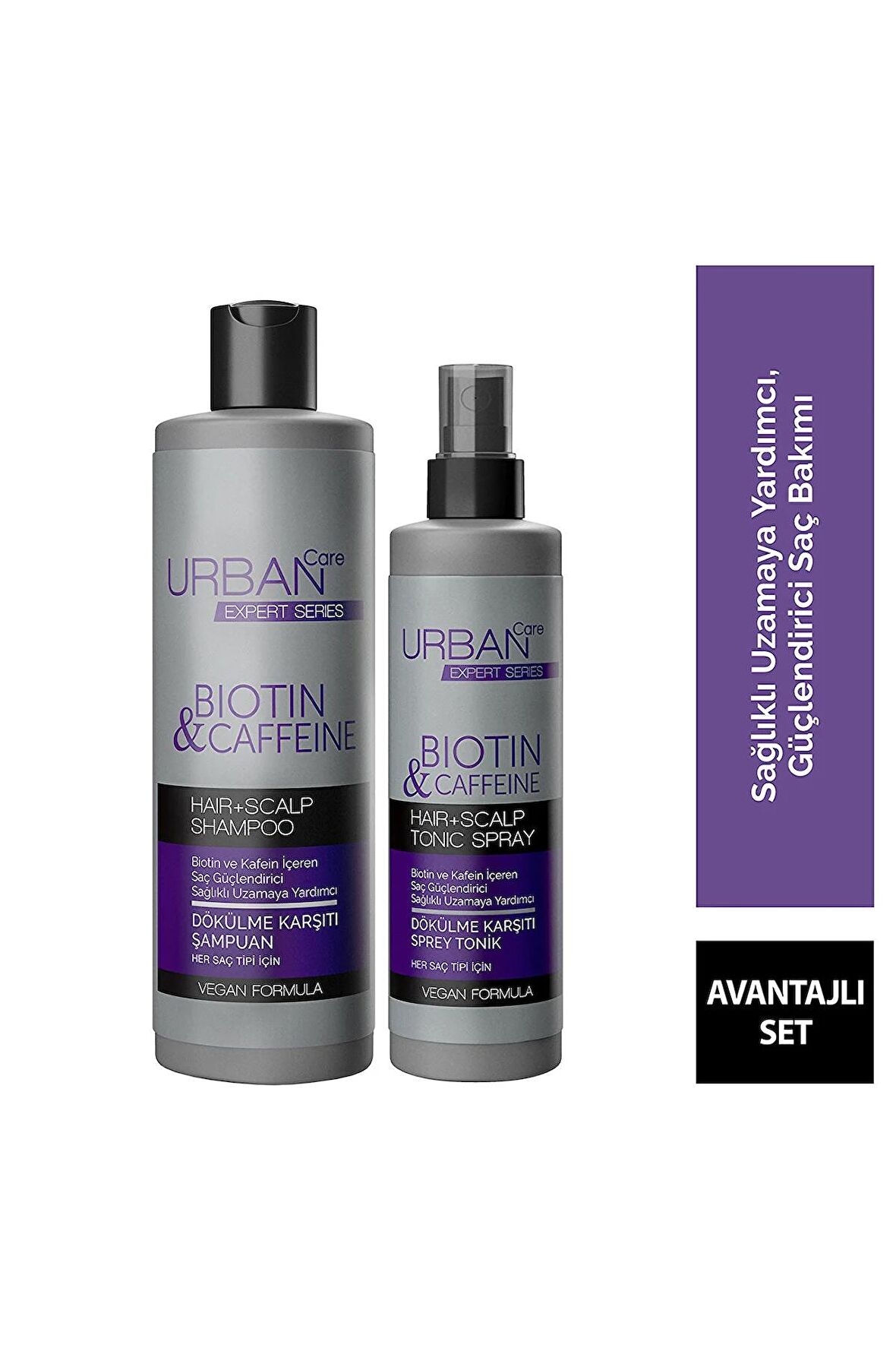 Urban Care Expert Series Biotin&Caffeine Şampuan 350ML+Serum 200ml