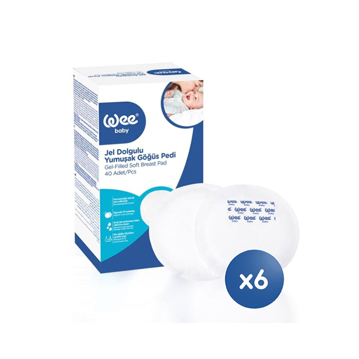 Wee Baby Klasik Göğüs Pedi Seti (40x6 240 Adet)