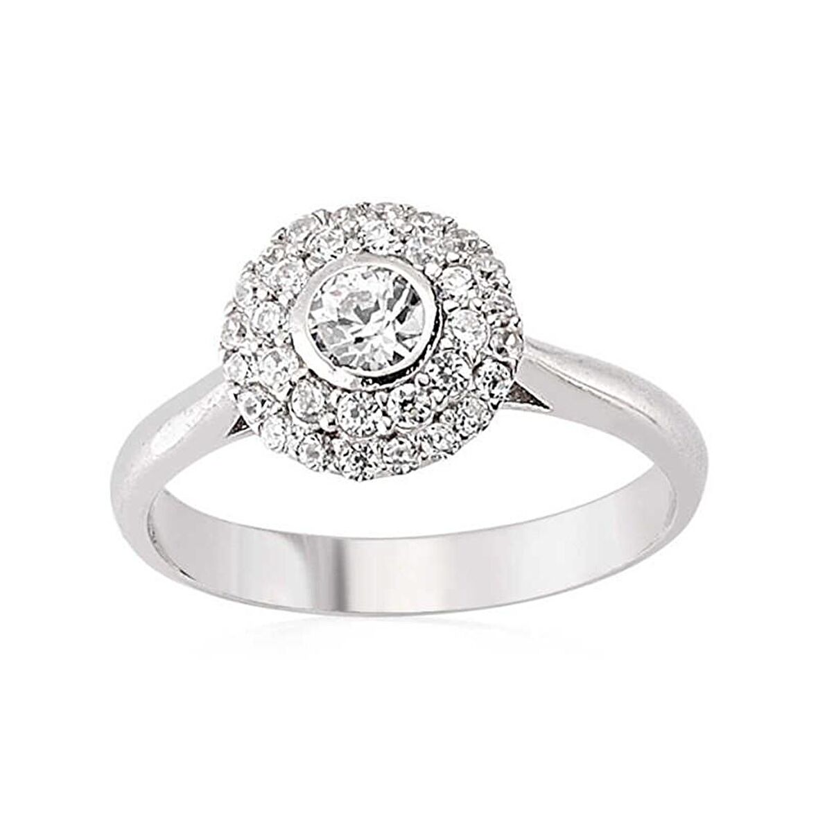 Gümüş Zirkon Taşlı Kadın Yüzük