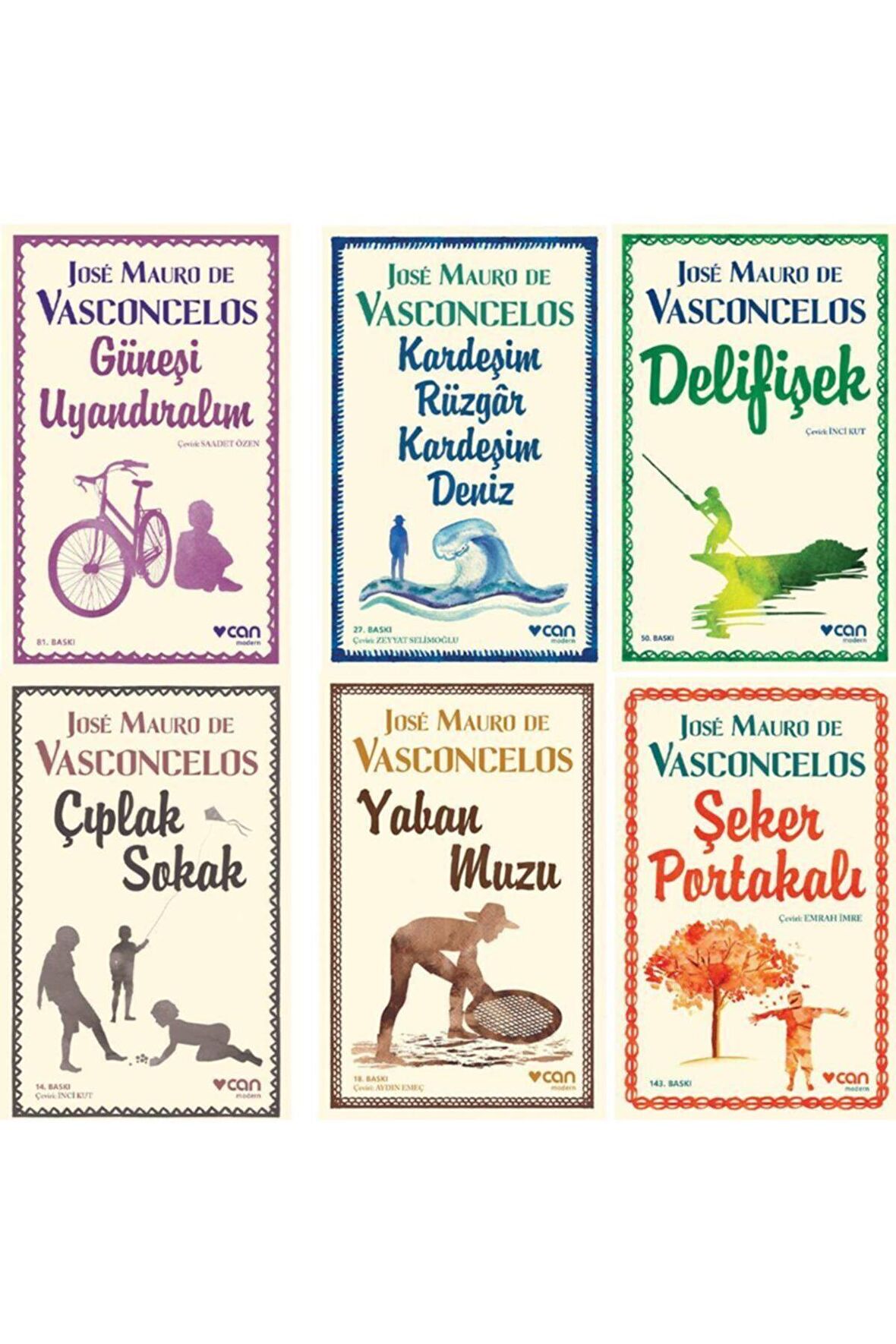 Jose Mauro De Vasconcelos 6 Kitap Set