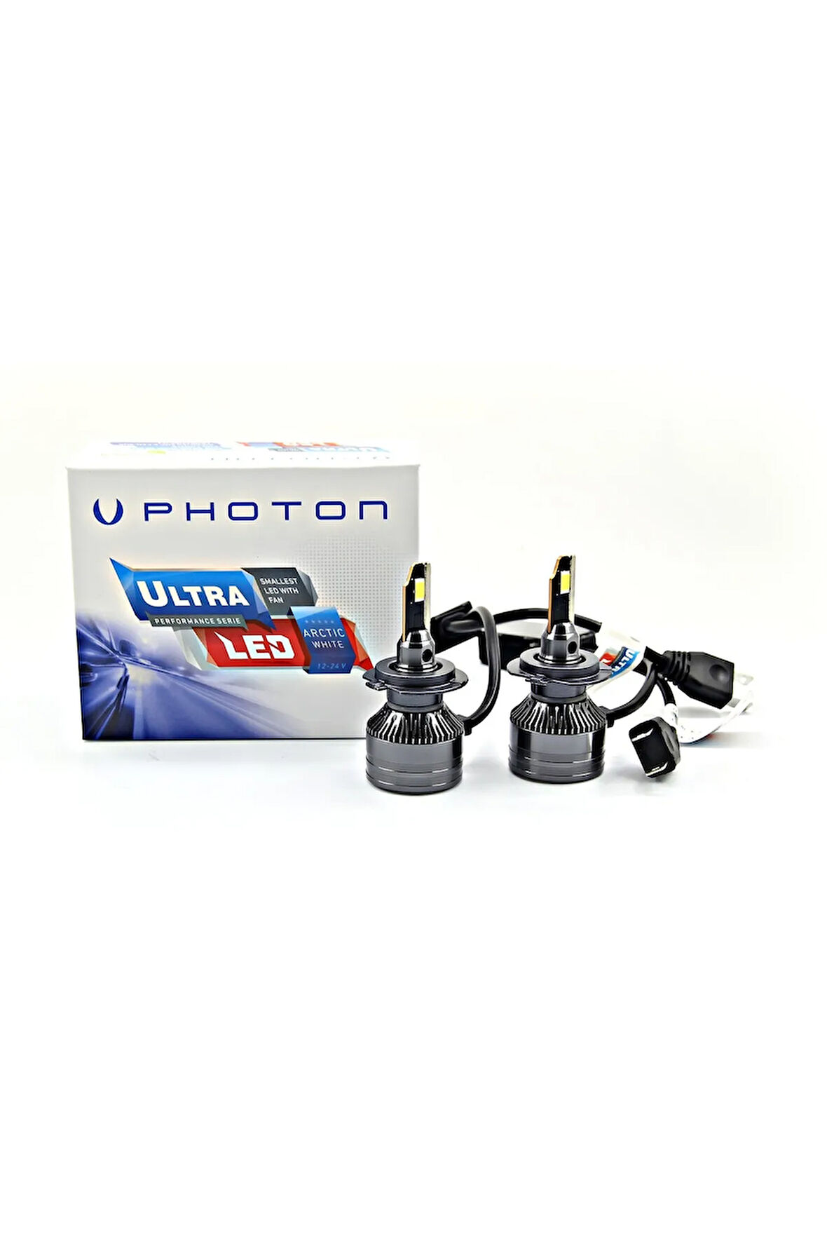 PHOTON ULTRA LED H7 LED XENON FAR AMPULÜ TAKIMI  Uyumlu 12-24 VOLT KISA BOYUT