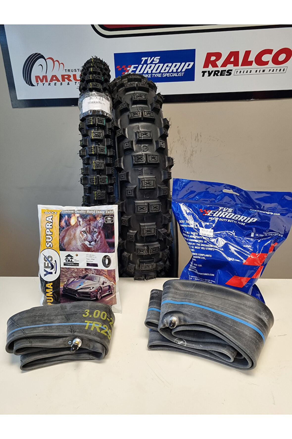 SET 460-18 VE 300-21 CROSS ÖN/ARKA TAKIM+ İÇ LASTİKLERİ İLE BİRLİKTE