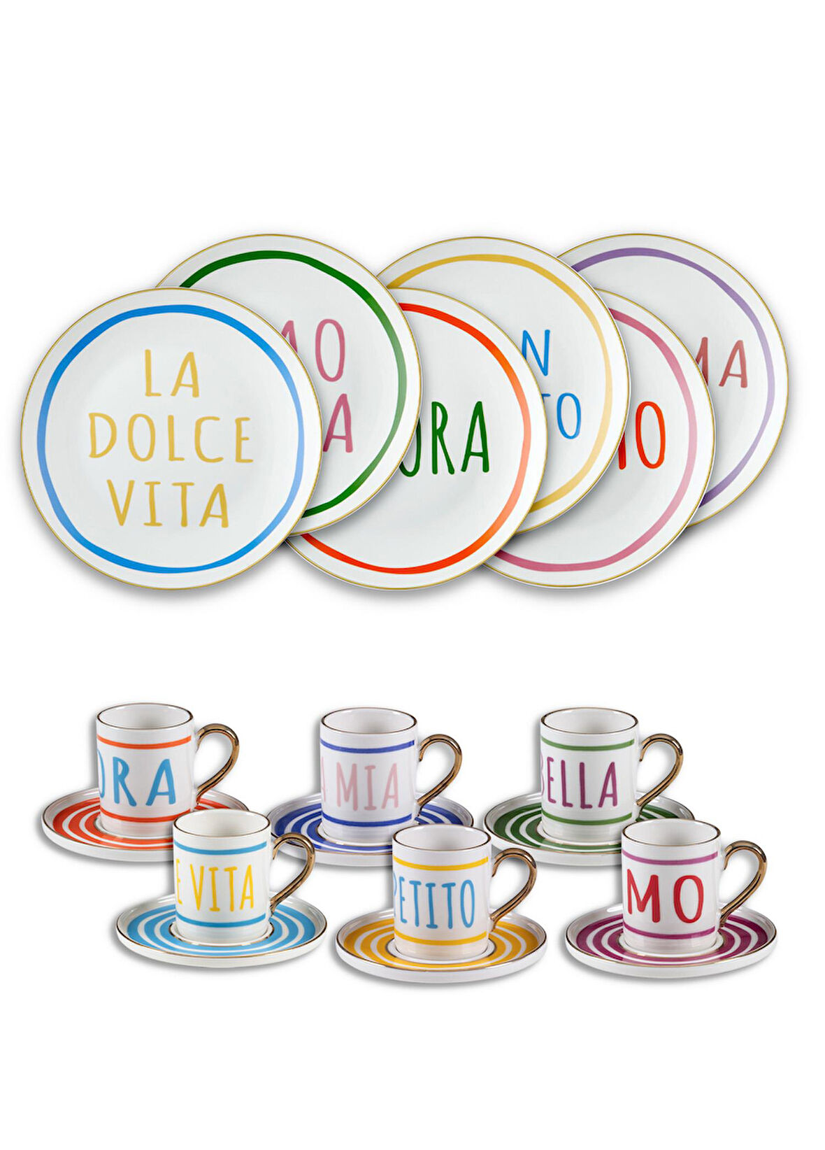 The Mia Ti Amo Keyif Seti 12 Parça 6 Kişilik