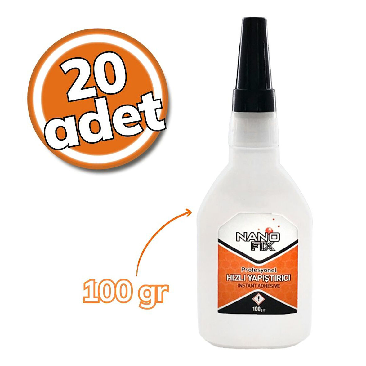 Nanofix Yapıştırıcı Jel Yedek - 100 gr 20'li Set
