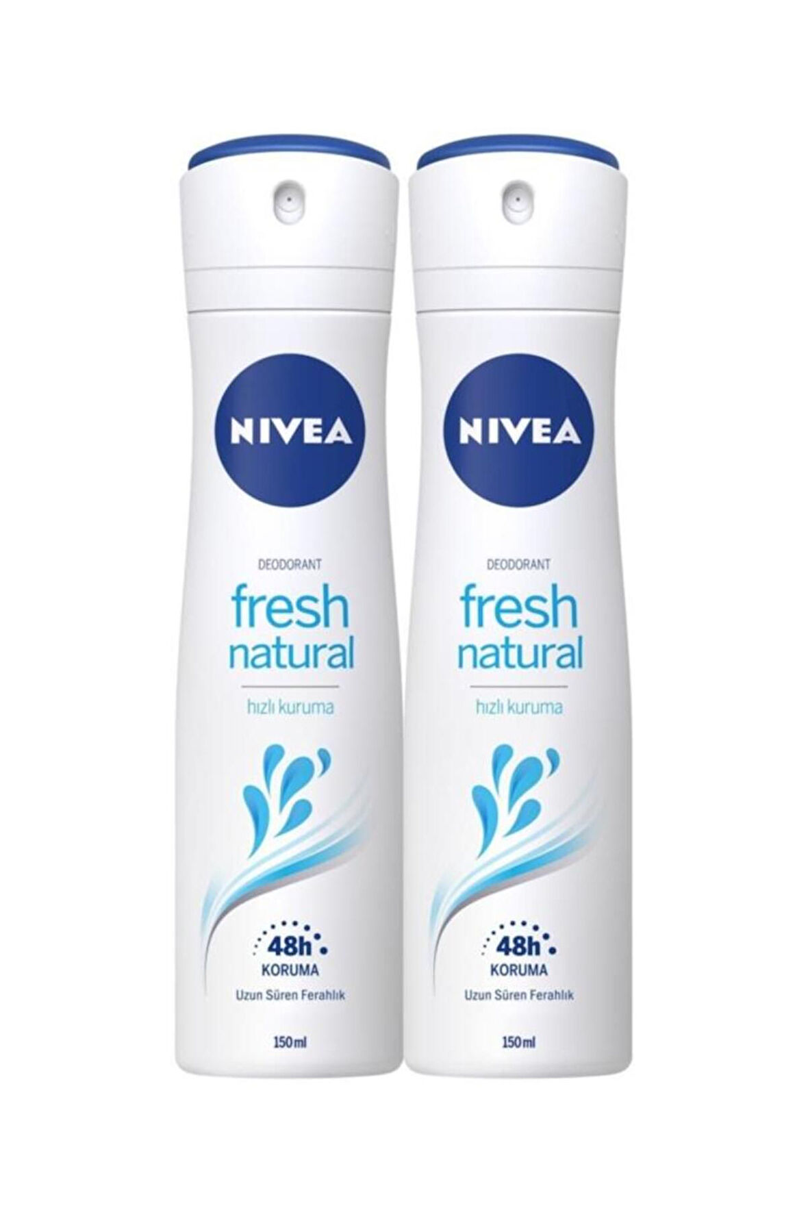 Nivea Fresh Natural Kadın Sprey Deodorant 2 x 150 ML