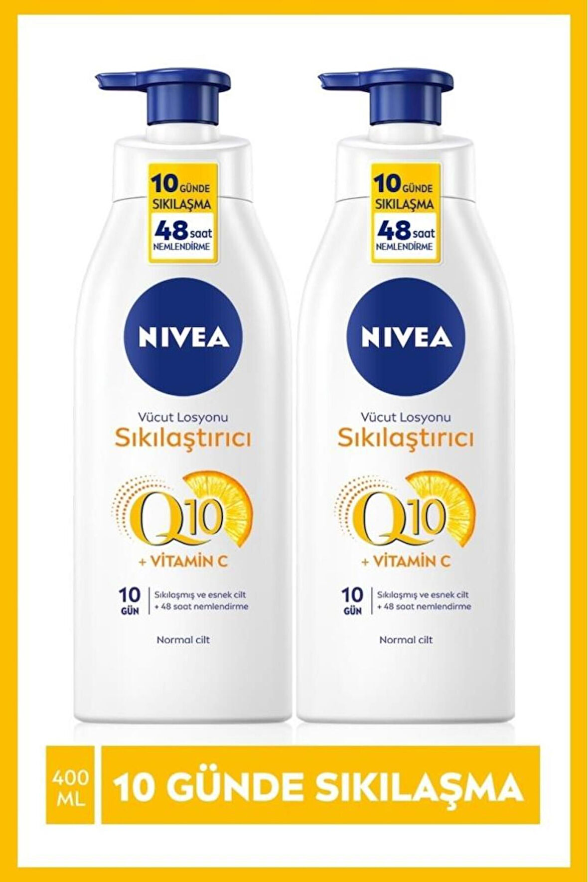 Nivea Q10 Vitamin C Sıkılaştırıcı Vücut Losyonu 2 x 400 ML