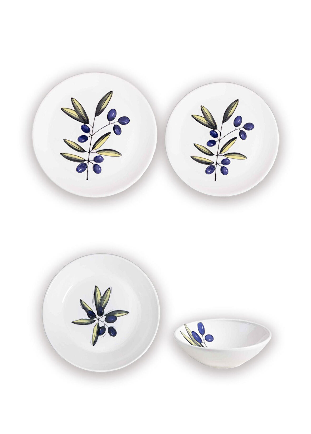 The Mia Olivos 6 Kişilik Yemek Takımı 24 Parça Set 1