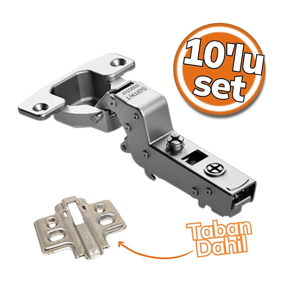 Samet Master Frenli Menteşe SDB 10'lu Set (Taban Dahil)