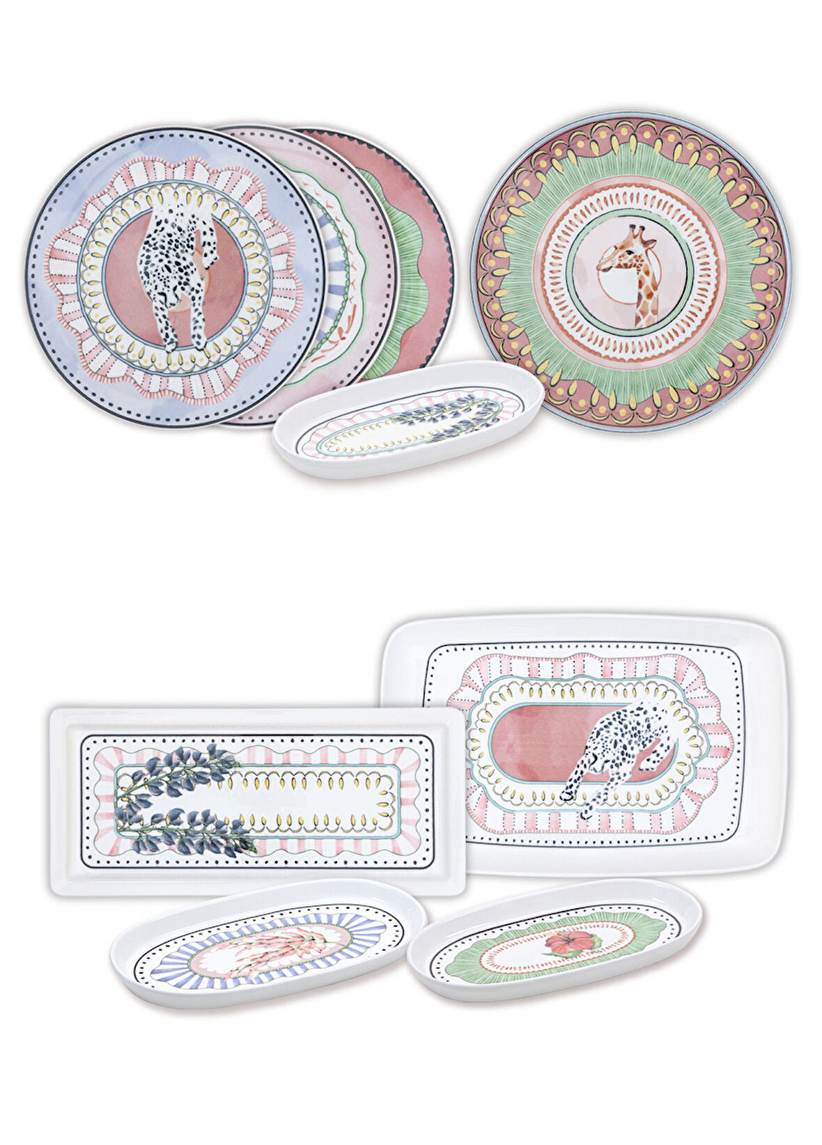 The Mia Spring Kahvaltı Takımı 6 Kişilik 15 Parça Set 1
