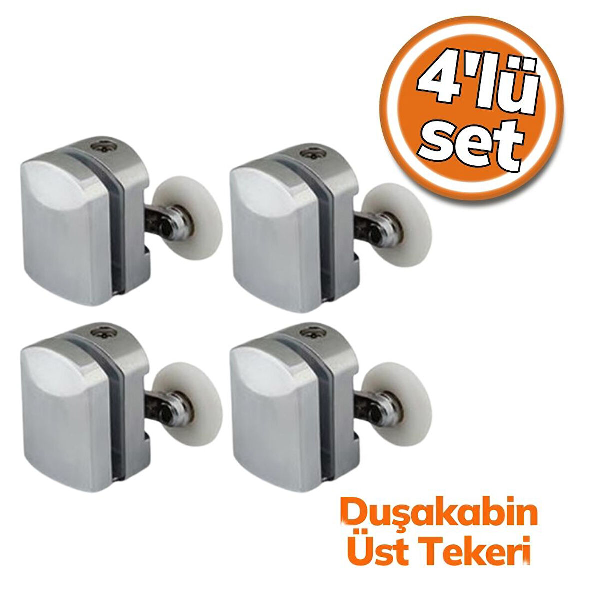 Sym Duşakabin Üst Tekeri Krom 1 Adet 4'lu Set