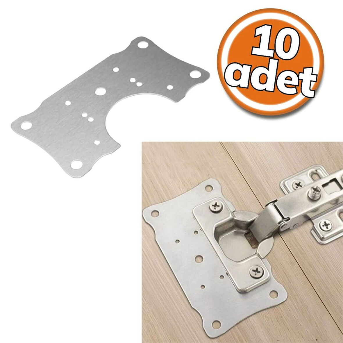 Sym Dolap Menteşe Tamir Sacı Nikel 10'lu Set