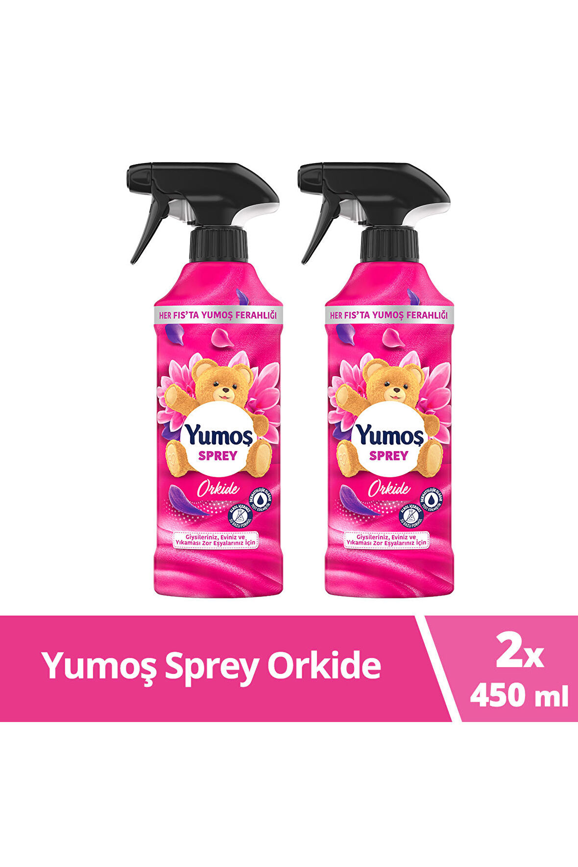 Yumoş Sprey 450 Ml Orkide X 2 Adet