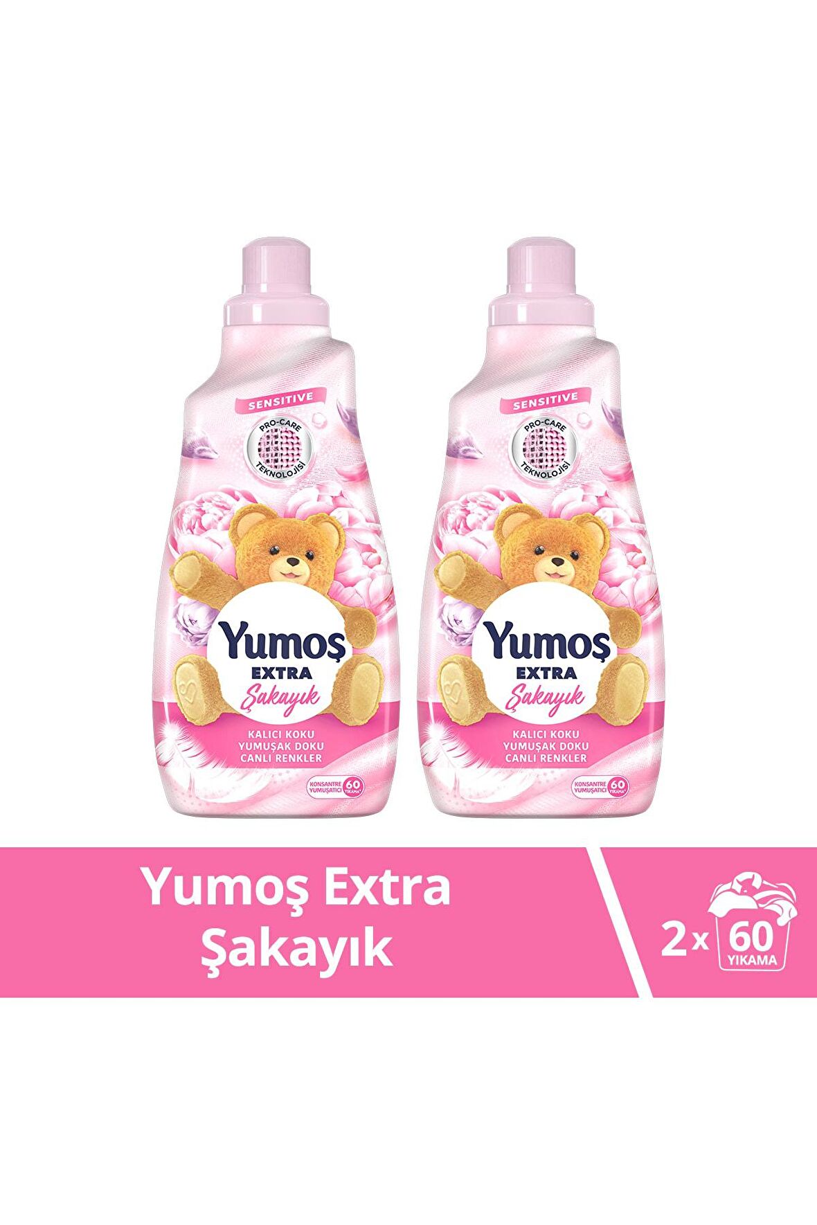 Yumoş Extra Konsantre Çamaşır Yumuşatıcısı Şakayık 1440 X2