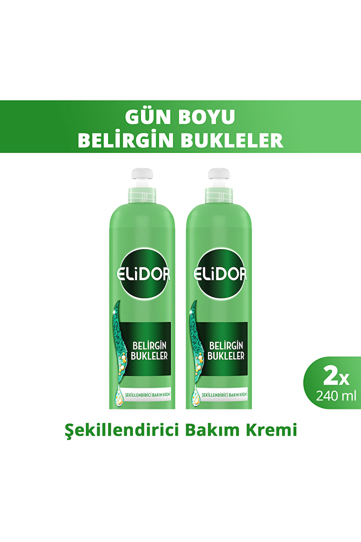 Elidor 7/24 Şekillendirici Saç Bakım Kremi Bukleler 240 ml x 2 Adet