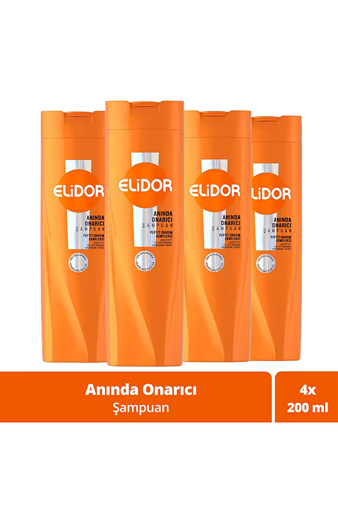 Elidor Saç Bakım Şampuanı Anında Onarıcı 200 ml x4