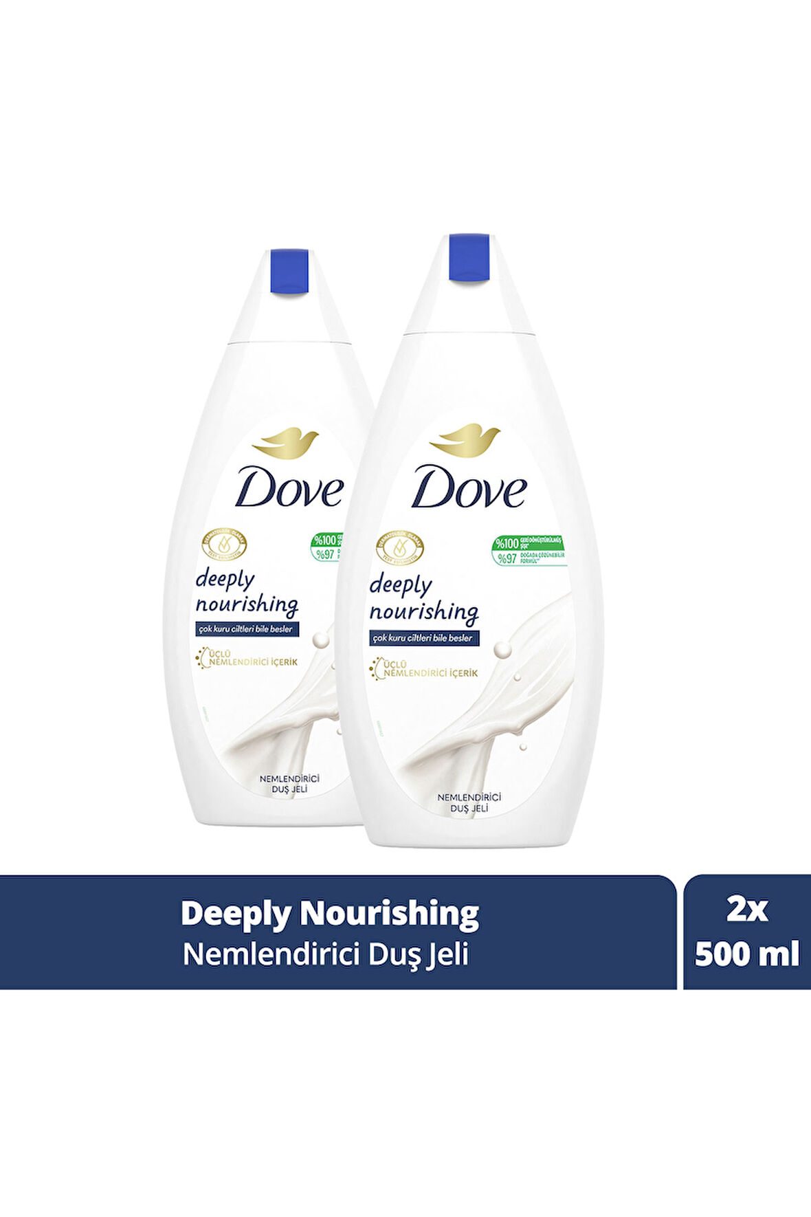 Dove Nemlendirici Duş Jeli Deeply Nourishing 450 ml x2