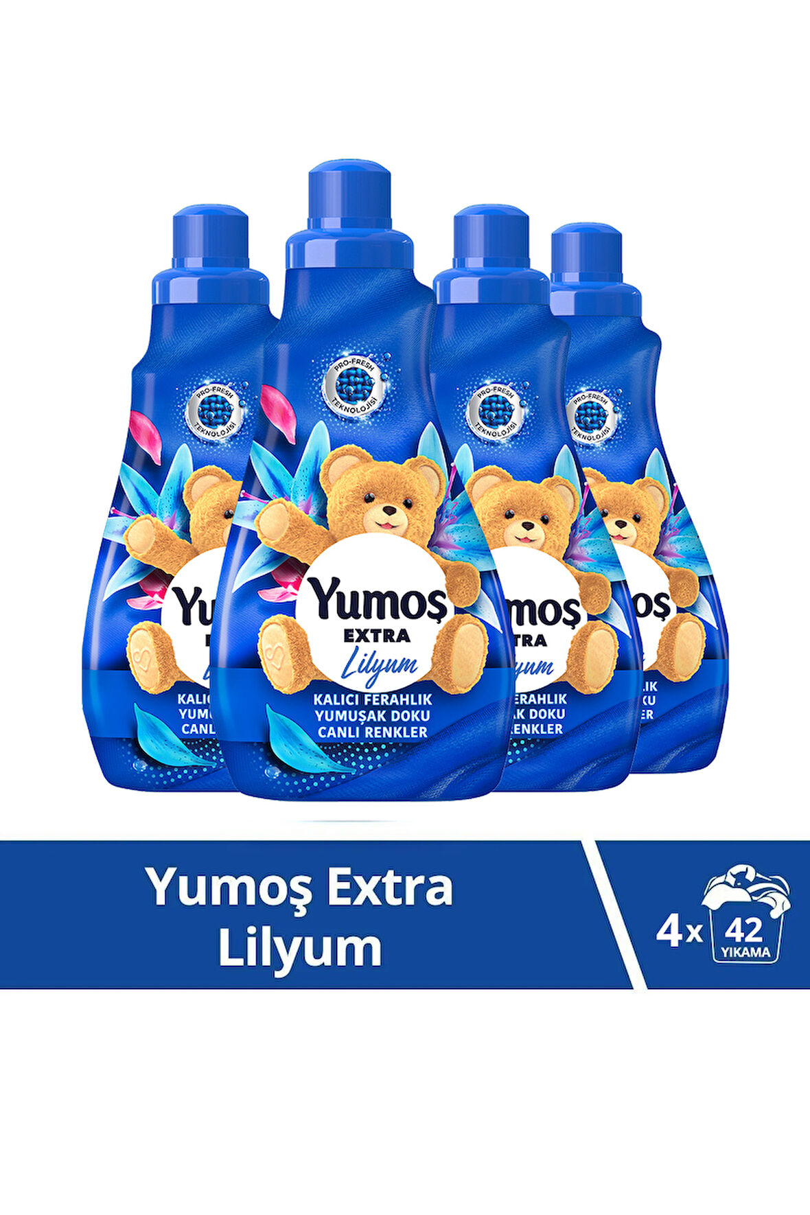 Yumoş Extra Konsantre Çamaşır Yumuşatıcısı Lilyum 1008 ml x4