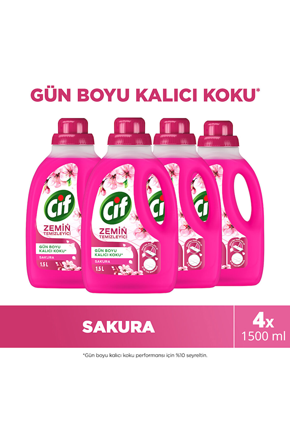 Cif Zemin Temizleyici Sakura 1500 ml x4