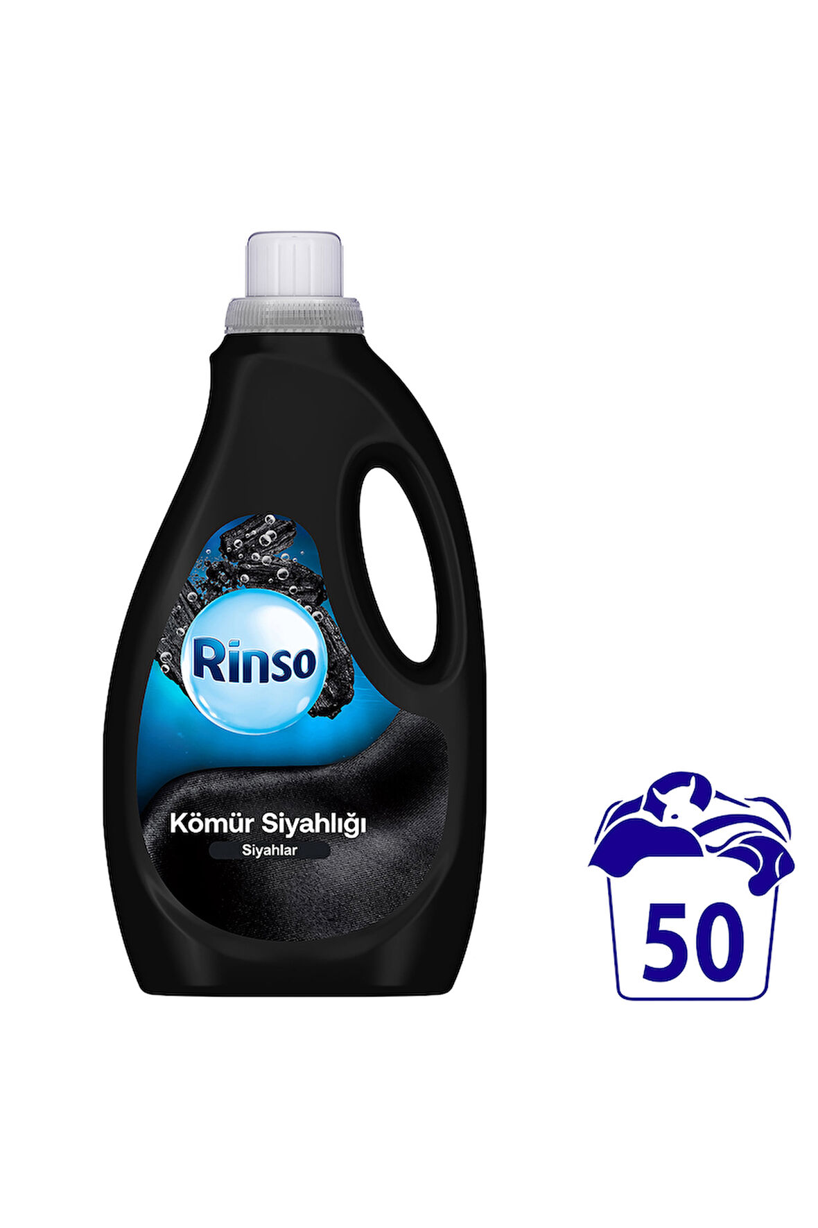 Rinso Sıvı Çamaşır Deterjanı Komple Bakım Serisi Kömür Siyahlığı Siyahlar 2.5 L