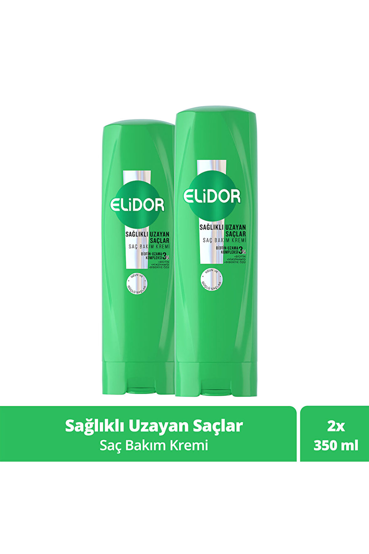 Elidor Saç Bakım Kremi Sağlıklı Uzayan Saçlar 350 ml x2