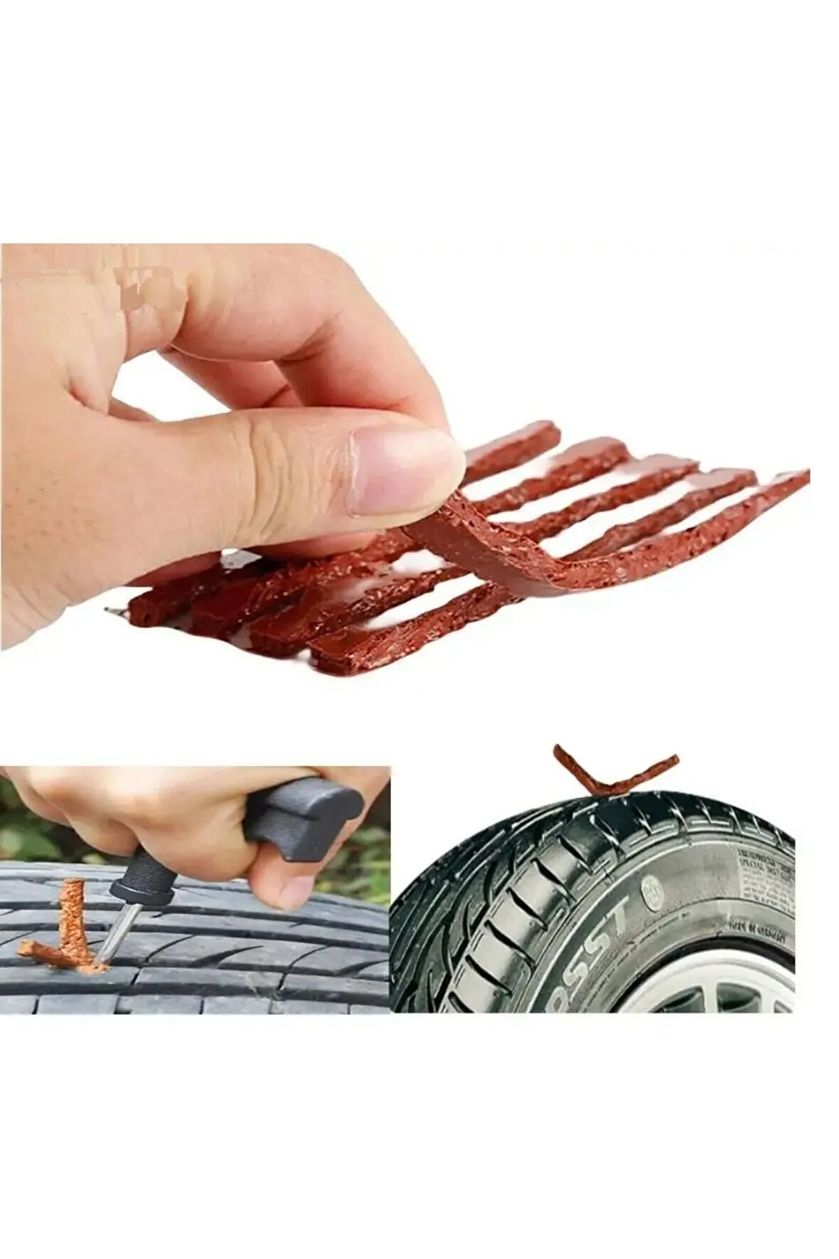 5'li Araç Motosiklet Lastik Tamir Fitili Lastik Onarım İçin Yedek Fitil
