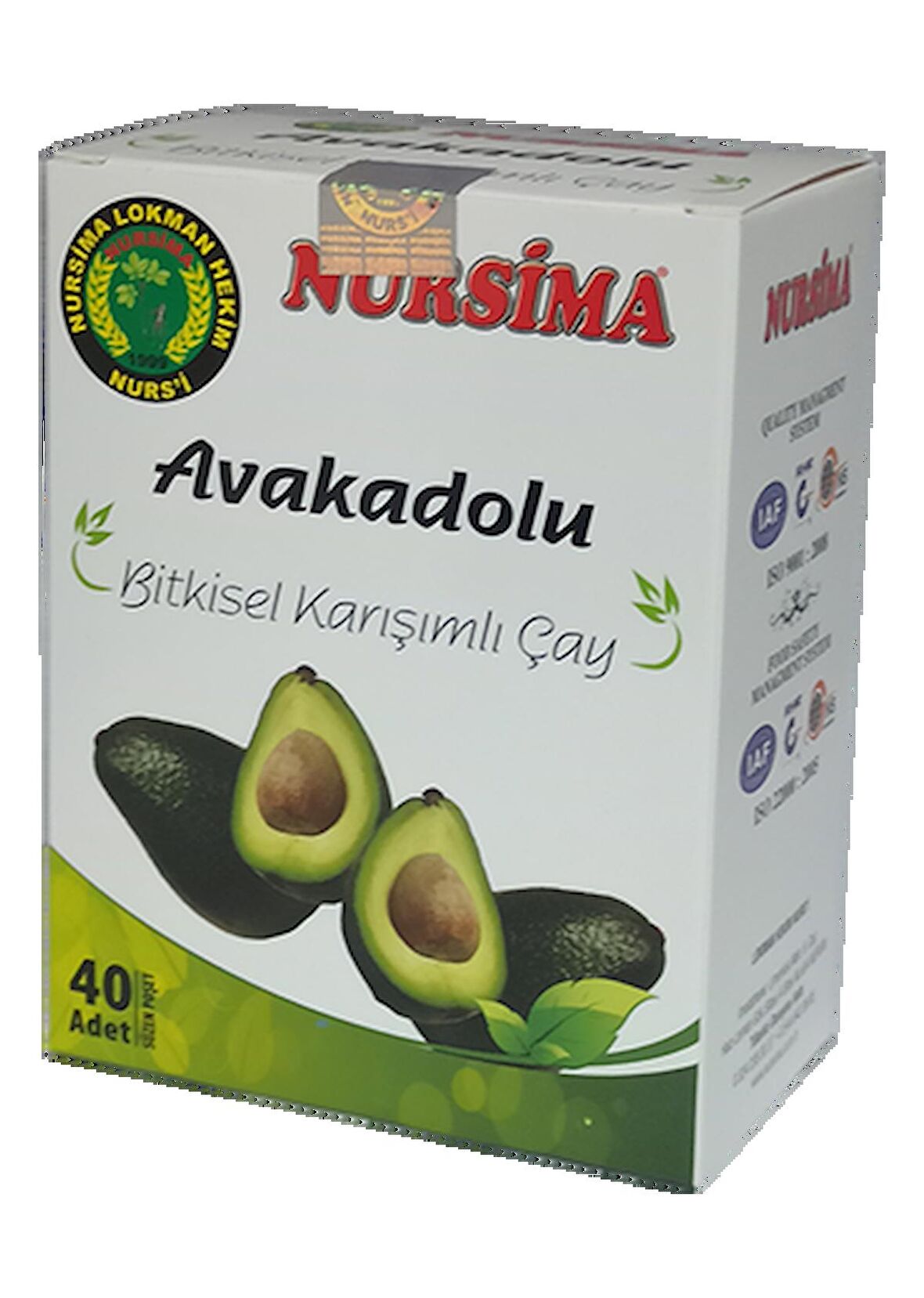 Avakadolu Bitkisel Karışımlı Çay 40 'lı Süzen Poşet